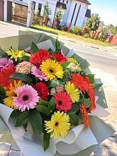 Букет цветов из:  Герберы #REPLACE_PRED# Нарынке