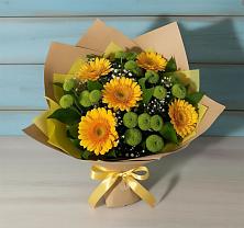 Букет цветов из:  Герберы и Хризантемы в Нарынке